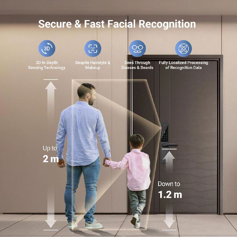 EZVIZ Y2000 FVS Smartlock, , hi-res