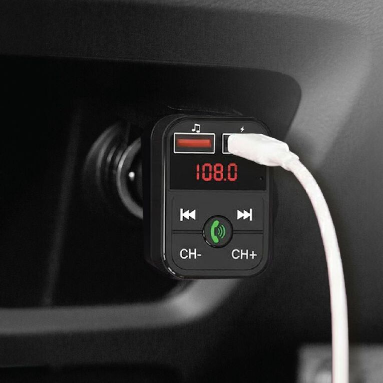 Laser Bluetooth FM Transmitter and Car Charger, , hi-res
