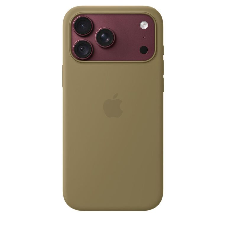 Apple iPhone&nbsp;18 Pro&nbsp;Max Silicone Case with MagSafe - Olive, , hi-res