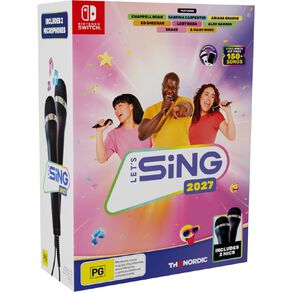 Nintendo Switch Lets Sing 2027 2 Mic Bundle