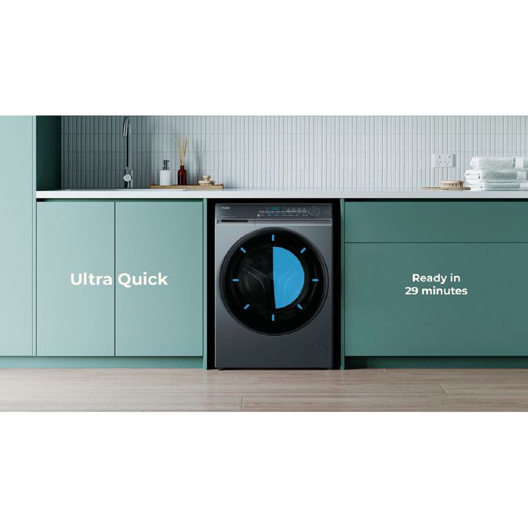 Haier 9.5kg 500 Series Front Load Washer - Black, , hi-res
