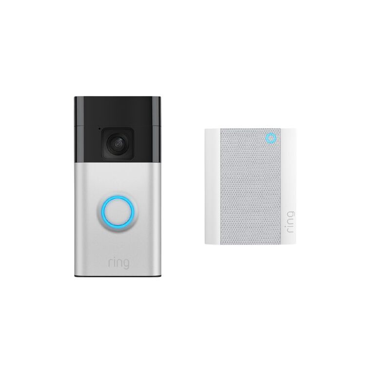 Ring Battery Video Doorbell + Chime - Satin Nickel, , hi-res