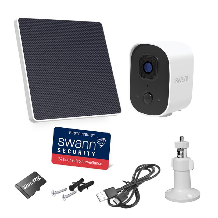 Swann Evo 2K Wireless Security Camera With 32GB Card / SOLAR5 panel, , hi-res