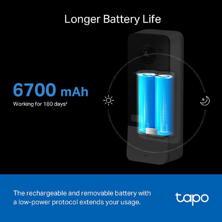 TP-Link Tapo Smart Video Doorbell Wireless, , hi-res