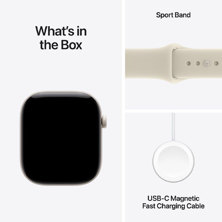 Apple Watch Series 12 Cellular 46mm Pearl White Ceramic Case with Sand Sport Band S/M, , hi-res