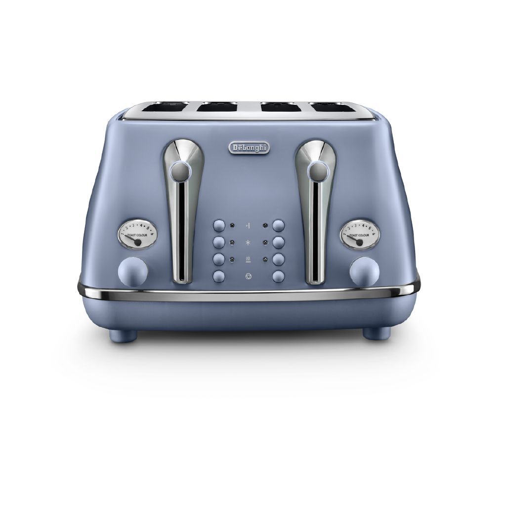 Delonghi Icona Capitals 4 Slice Toaster Dubai Blue - Noel Leeming