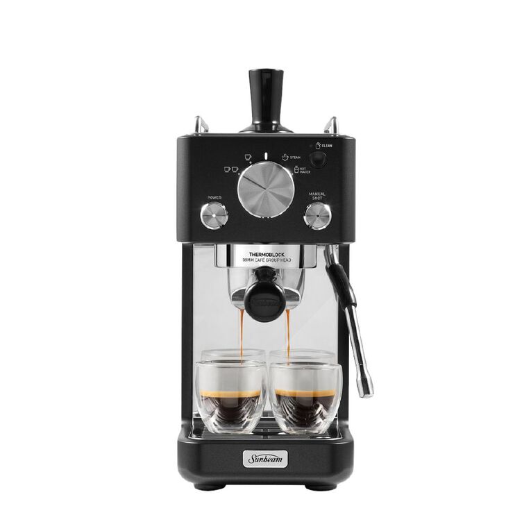 Sunbeam Origins Slimline Coffee Espresso Machine - Black, , hi-res