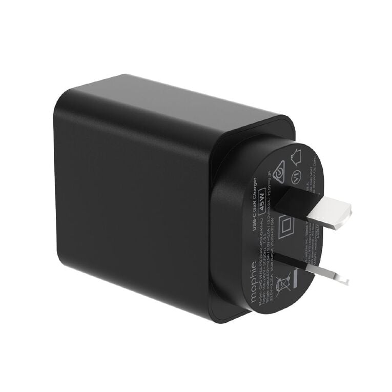 Mophie Essential 45W 2-Port Wall Adapter - Black, , hi-res