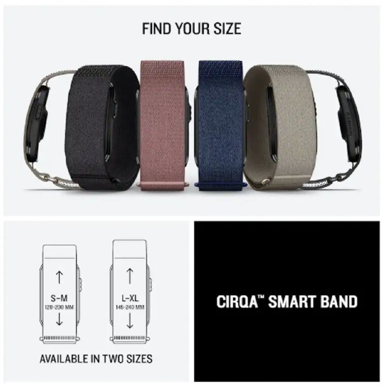 Garmin CIRQA Smart Band - French Gray (S-M), , hi-res