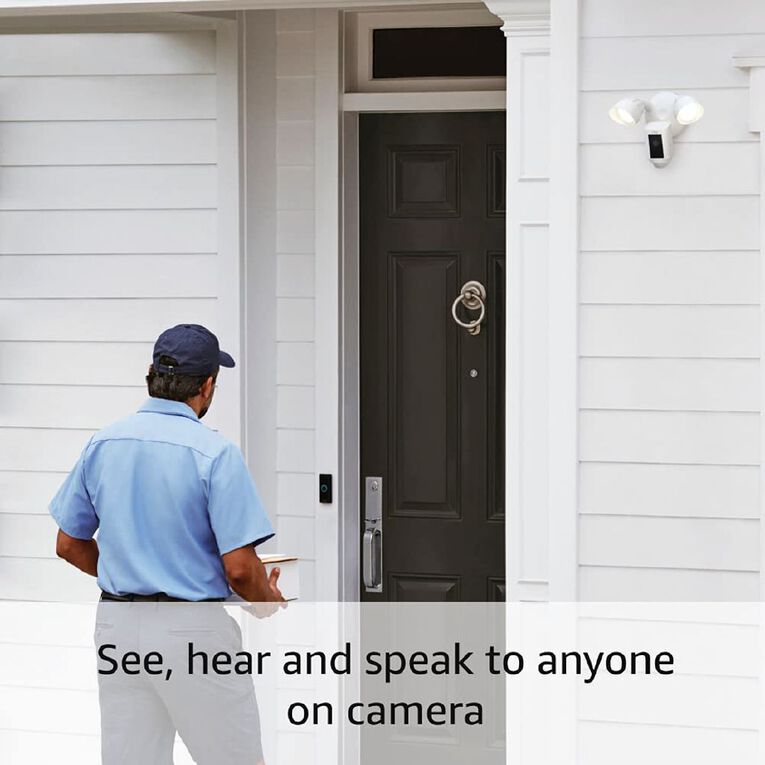 Ring Floodlight Camera Wired Plus Security Camera, , hi-res