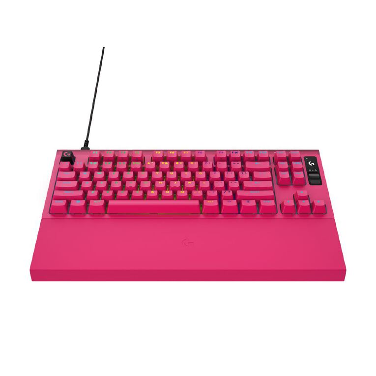 Logitech PRO X2 RAPID 8K Wired TKL Analog Gaming Keyboard - Magenta, , hi-res