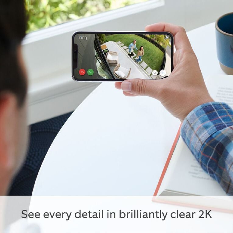 Ring Spotlight Cam Pro 2K Battery - White, , hi-res
