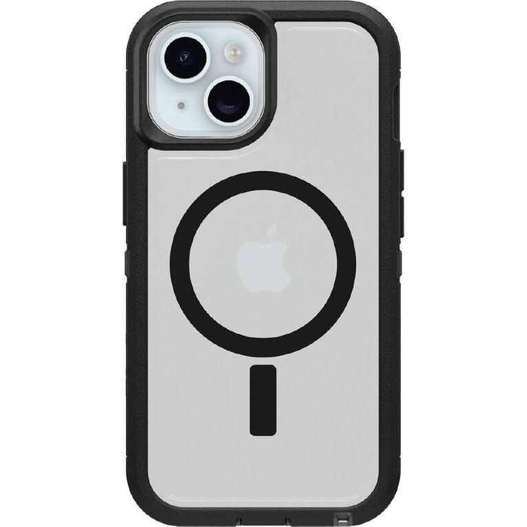 OtterBox Defender XT Case for iPhone 17e/16e/15/14/13 - Clear/Black, , hi-res