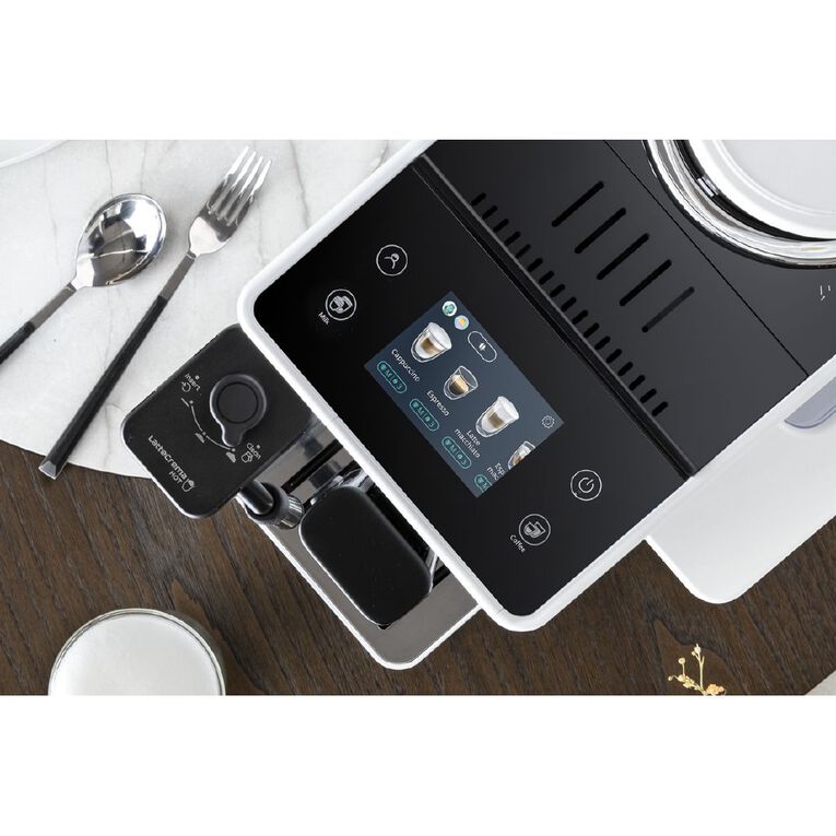 Delonghi Rivelia Fully Automatic Coffee Machine White Noel Leeming