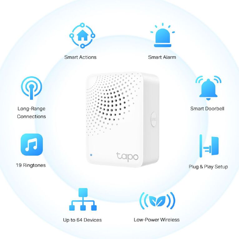 TP-Link Tapo H100 Smart Hub with Chime, , hi-res