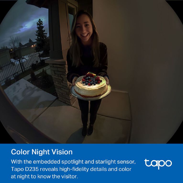 TP-Link Tapo D235 Video Doorbell Camera, , hi-res