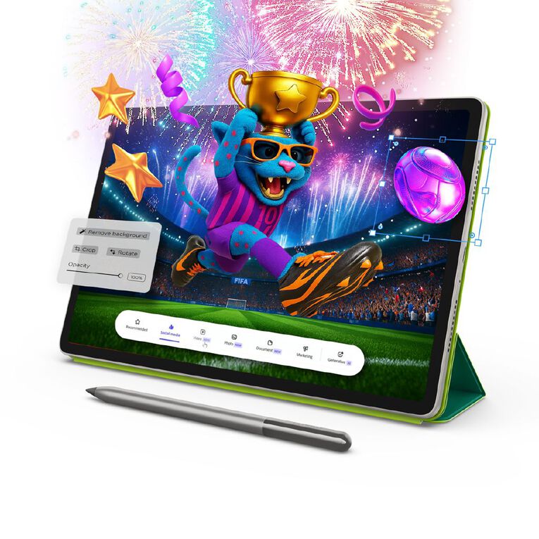 Lenovo Yoga Tab FIFA Edition 11.1 inch 3.2K 144Hz Qualcomm Snapdragon 8 Gen 3 (QCM8650Q) 12GB/256 Wifi Tablet With Folio & Pen, , hi-res