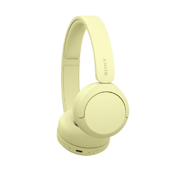 Sony WH-CH520 Wireless On-Ear Headphones - Yellow, , hi-res