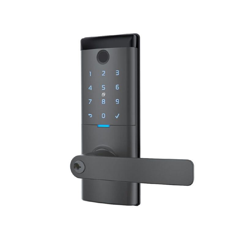 Schlage Ascent Smart Entrance Lever Lock - Graphite, , hi-res