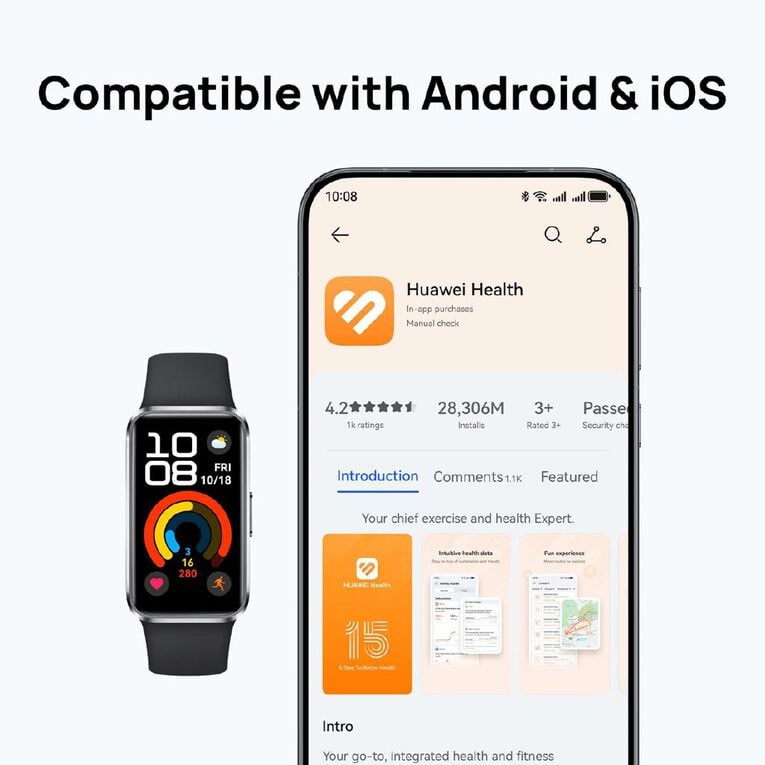 Huawei Band 10 Standard - Black, , hi-res