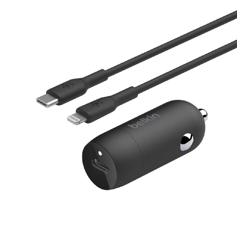 Belkin 30W USB-C PD3.0 PPS Car Charger + C-LTG Cable, , hi-res