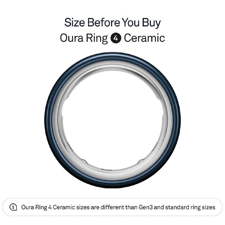 Oura Ring 4 Ceramic Midnight - Size 7, , hi-res