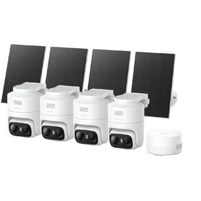 Eufy EufyCam C37 4 Pack 2K Pan & Tilt Security Camera With Solar Panel