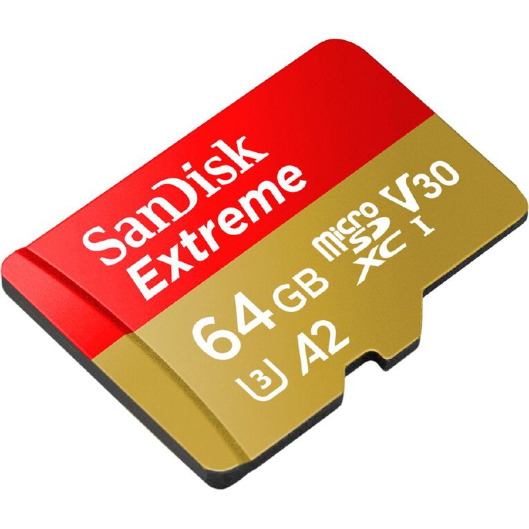 Sandisk Extreme 64GB MicroSD Card, , hi-res