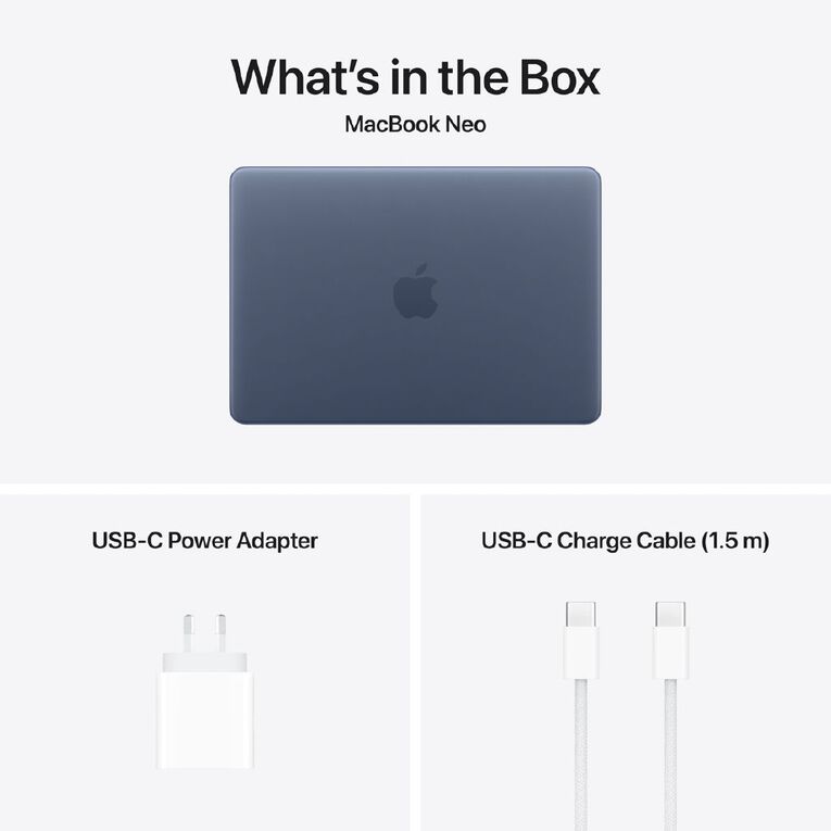 Apple MacBook Neo 13-inch with A18 Pro Chip 8GB/256GB 6 Core CPU 5 Core GPU - Indigo, , hi-res