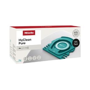 Miele TU XXL HyClean Pure 16 Pack Vacuum Cleaner Bags & 4 Exhaust Filters