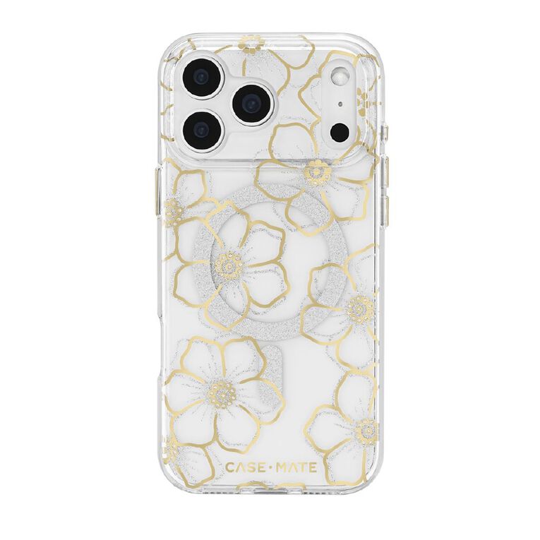Casemate Floral Gems MagSafe Case for iPhone 18 Pro - Gold, , hi-res