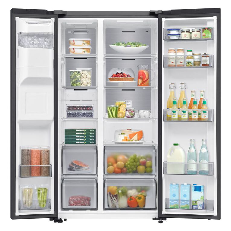 Samsung 635L Side By Side Ice & Water Dispenser Fridge Freezer - Dark Stainless (SRS6200S), , hi-res