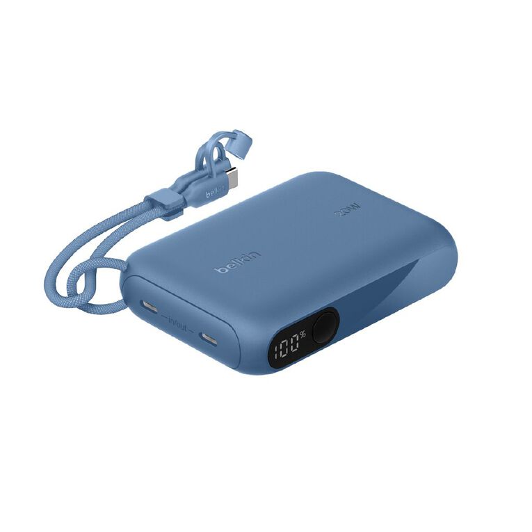 Belkin BoostCharge Power Bank 10K with Display - Blue, , hi-res