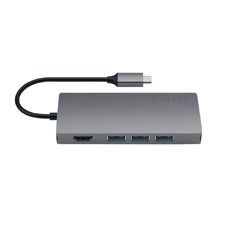 SATECHI USB-C Multi-Port Adapter 4K Ethernet V2 - Space Grey, , hi-res