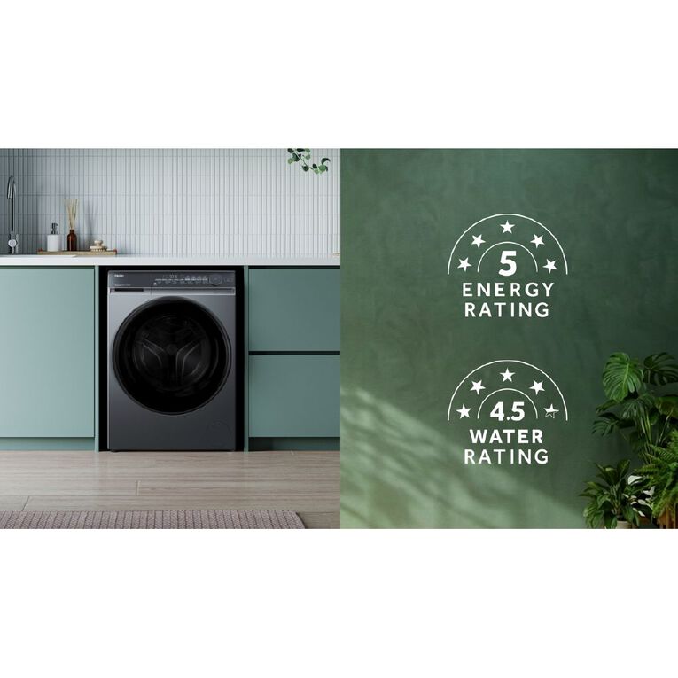 Haier 9.5kg 500 Series Front Load Washer - Black, , hi-res
