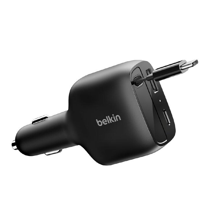Belkin BoostCharge Retractable Car Charger 75W, , hi-res