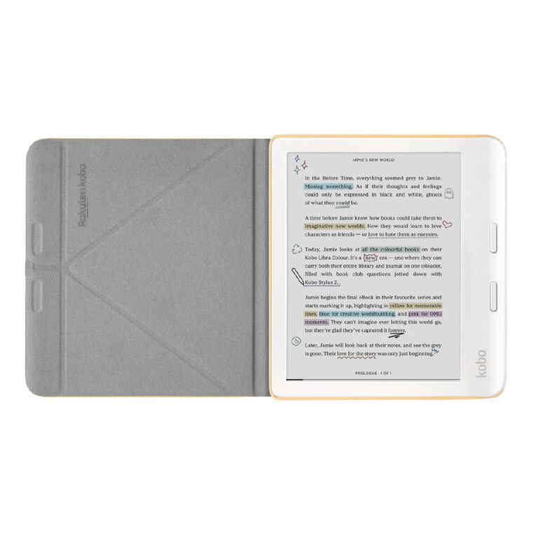 Kobo Libra Colour SleepCover Case Butter Yellow, , hi-res