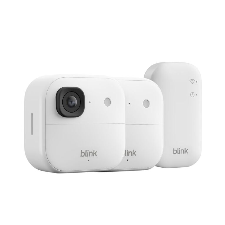 Blink Outdoor 2K+ With Sync Module Core 2 Pack White, , hi-res