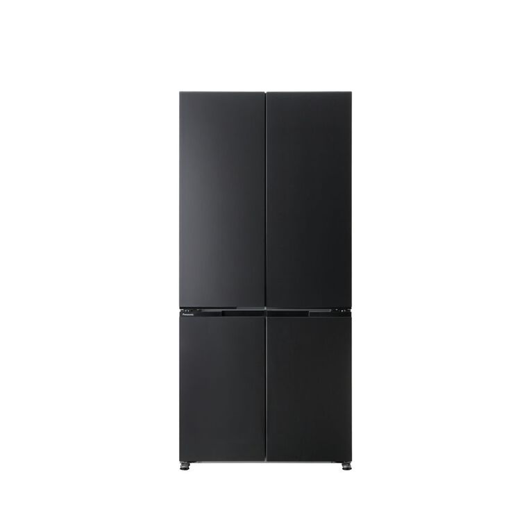 Panasonic 445L Flush Fit Quad Door Fridge Freezer - Black, , hi-res