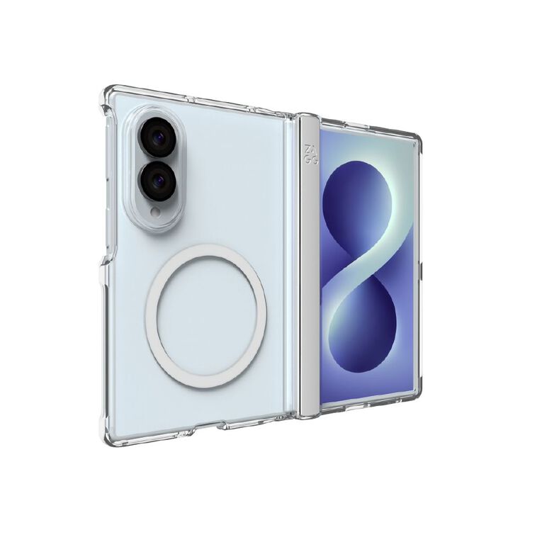 Zagg Crystal Palace Snap Case for Samsung Galaxy Z Fold8 - Clear, , hi-res