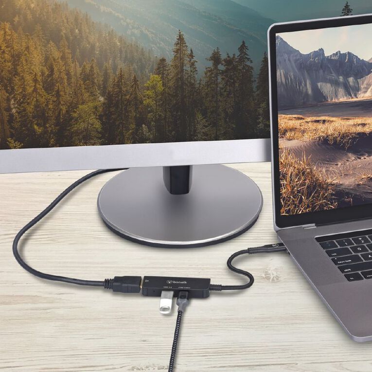 Bonelk Long-Life 3in1 Multiport Hub - Black, , hi-res