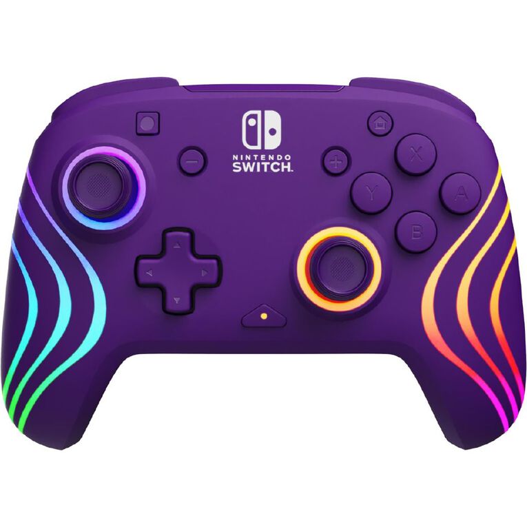 PDP Afterglow Wave Wireless Plus Nintendo Switch Controller - Purple, , hi-res