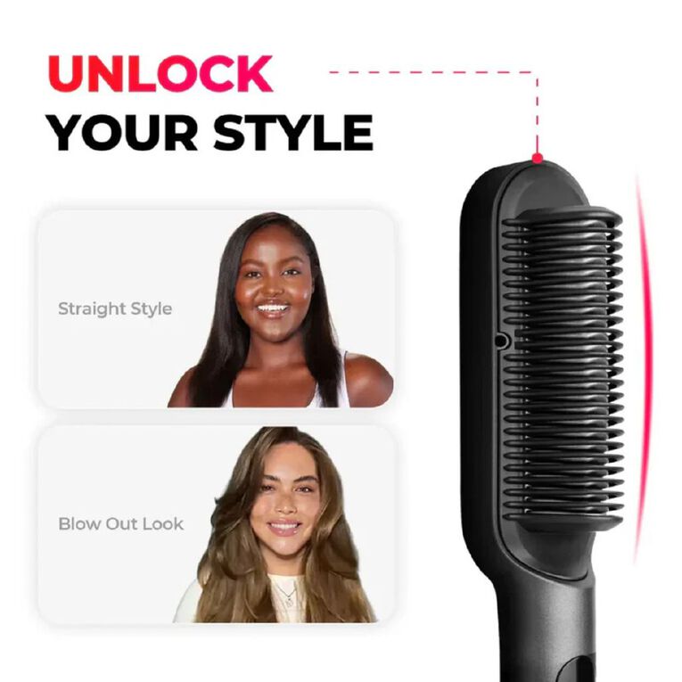 TYMO Ring Plus Anti-Frizz Straightening Brush, , hi-res