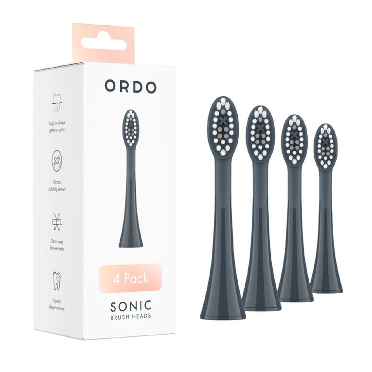 Ordo Sonic+ Brush Heads - Charcoal Grey, , hi-res
