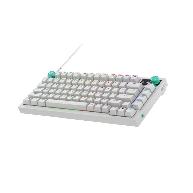 Logitech G316 X 75 Wired Gaming Keyboard - White, , hi-res
