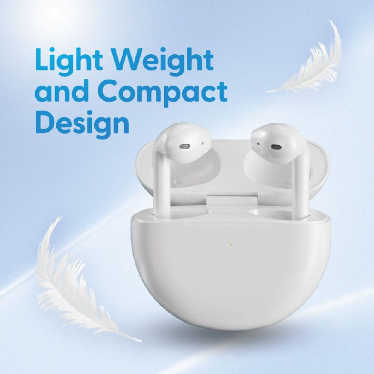 Laser True Wireless Earbuds- White, , hi-res