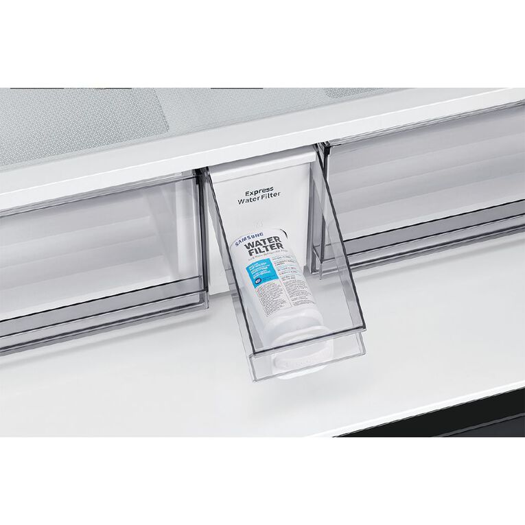 Samsung 648L French Door Fridge Freezer with Beverage Showcase SRF7500BB - Black, , hi-res