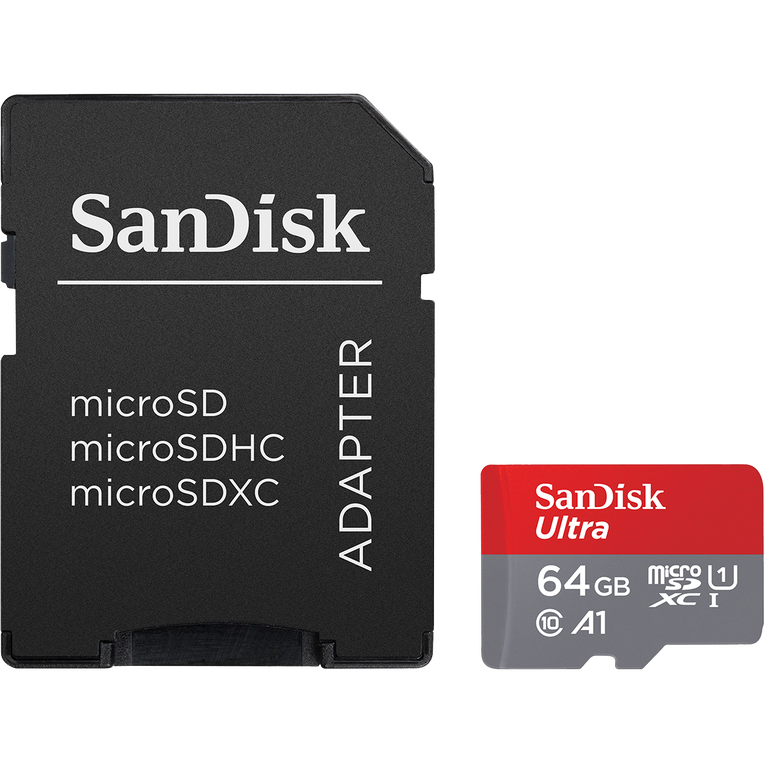 Sandisk Ultra 64GB MicroSD Card, , hi-res