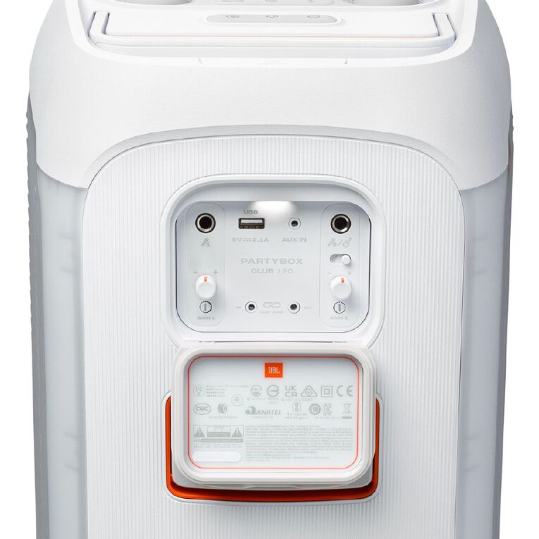 JBL PartyBox Club 120 Portable Party Speaker - White, , hi-res