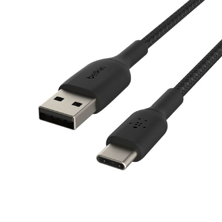Belkin Braided USB-C Cable 15cm - Black, , hi-res